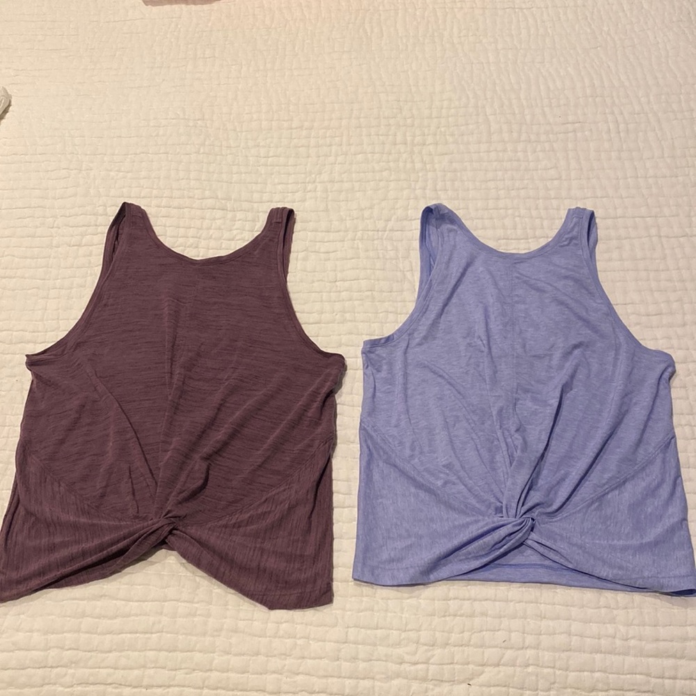 Two Athleta tank top bundle one M one S